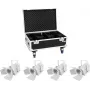 LED light set EUROLITE THA-40PC 4x with case, compact 4-unit stage/party lighting kit