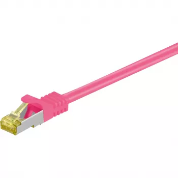 Networking Cable Goobay RJ-45 CAT7 3m Magenta S/FTP