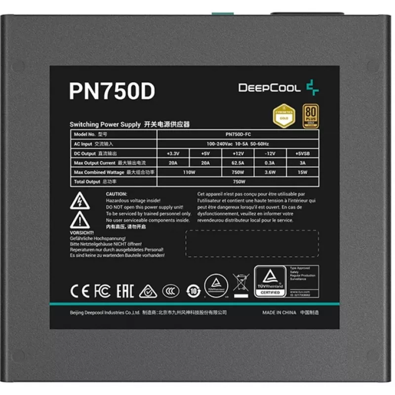 Power Supply Deepcool PN750D 750W Gold ATX
