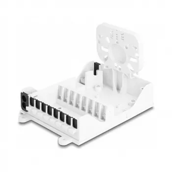 DeLOCK Fiber Optic Distribution Box FTTH indoor wall mount 8 port white