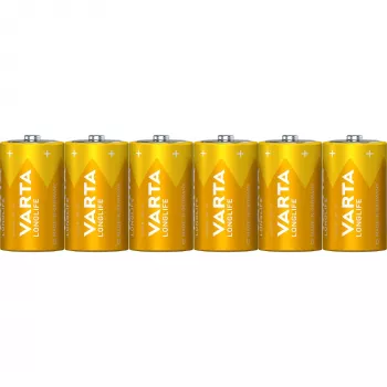 Single-use battery Varta Longlife Extra D 6x