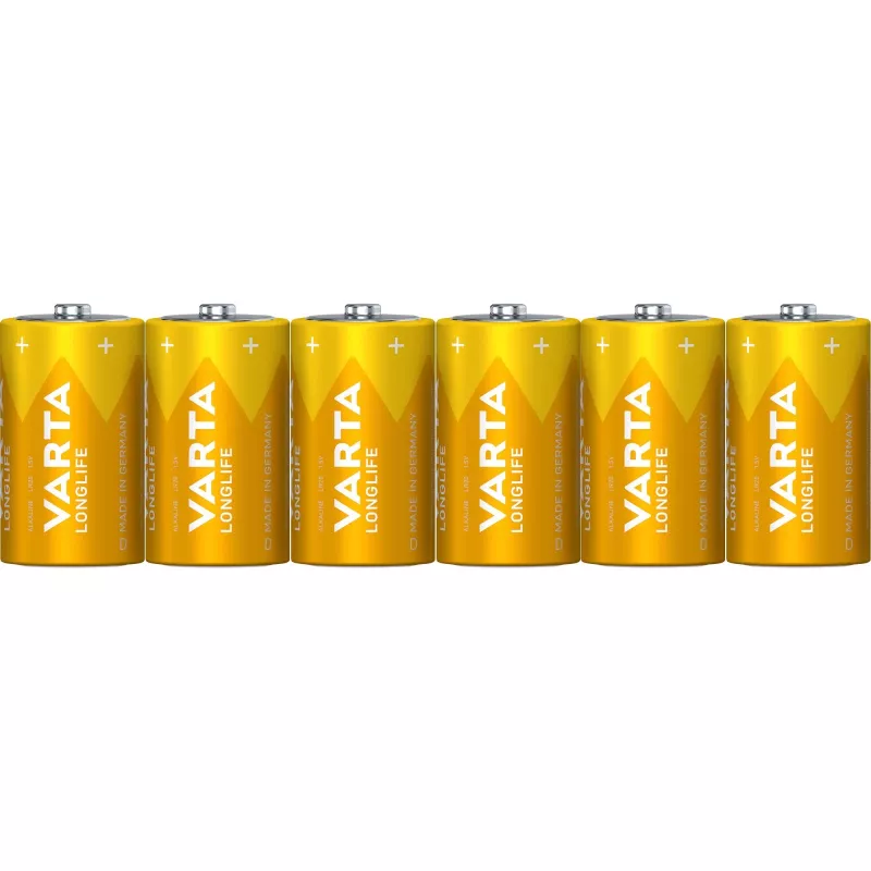 Single-use battery Varta Longlife Extra D 6x