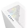 Montech AIR 100 ARGB MICRO-ATX Tower with Four ARGB Fans Pre Installed, Ultra-Minimalist Design, Fine Mesh Front Panel, High Airflow, Unique Side