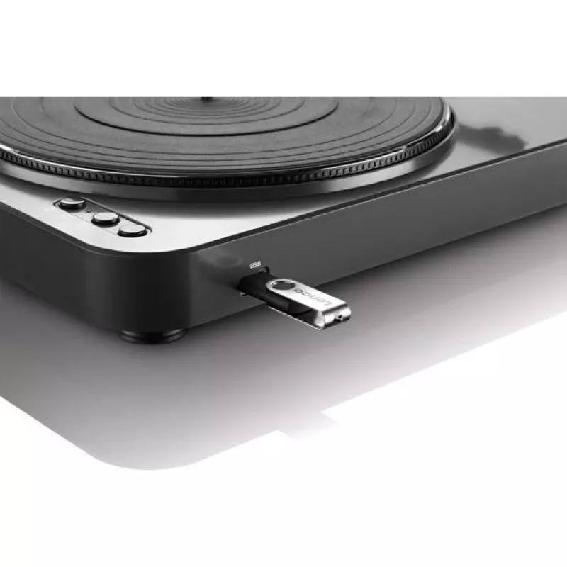 Belt-drive audio turntable Lenco LBT-120BK Black Semi Automatic