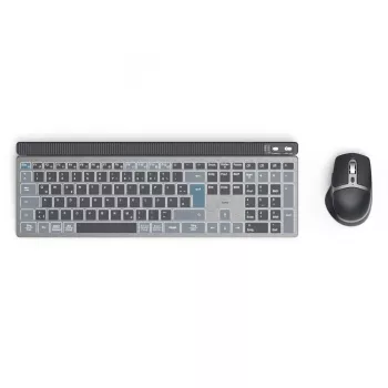 Wireless multi-device keyboard and mouse set HAMA WKM-750 — black, wireless connectivity