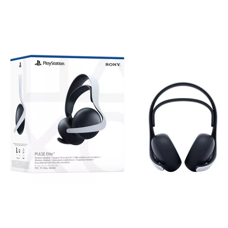 Sony PULSE Elite Headset Wired & Wireless Head-band Gaming Bluetooth Charging stand Black, White