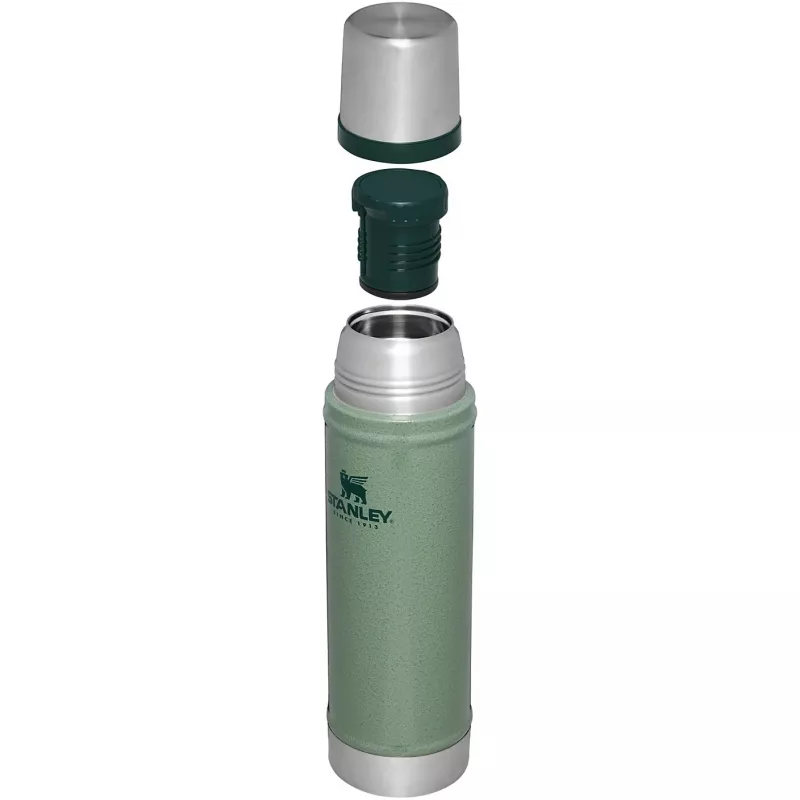 Thermos STANLEY The Legendary Classic Bottle 0.6L green – insulated vacuum bottle, 600 ml