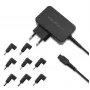 Power adapter QOLTEC Universal 30W with 8 interchangeable plugs