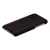 Phone case man and wood for iPhone 11 Pro — ebony black, hard protective back cover