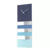NeXtime klok 2855bl Bold Stripes, 38x19 cm, Wall, Blue