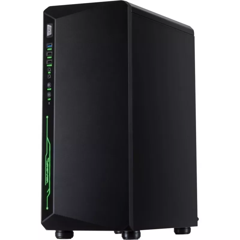 C-3 Saphir, Tower-Enclosure black, Tempered Glass
