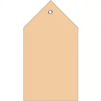 Shipping tags HERMA 6070 80x150 mm with plastic eyelet folded corner