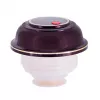 Vacuum flask ROTPUNKT 330-16-04-0 1 L, Cherry, keeps hot 24 h, cold 36 h