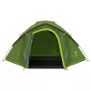 Coleman Dome Tent Darwin 4 Plus Blackout — 4-person tunnel tent with porch, Dark Green/Light Green