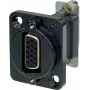 Neutrik NADB15FF-B Cable Adapter VGA Black - Stainless Steel (NADB15FF-B)