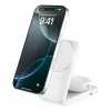 Belkin UltraCharge 25W Qi2 2-in-1 Foldable Wireless Charging Stand, White (WIZ038KQWH)
