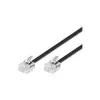 Telephone Cable Microconnect MPK191 RJ11 RJ11 15 m Black