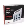Exterior LED house number lamp MACLEAN MCE172 – solar-powered night illumination for address visibility