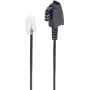 Telephone Cable ShiverPeaks BS70002-2 2m Black