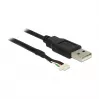 USB Cable DeLOCK 1.5m USB2.0-A/5p Black
