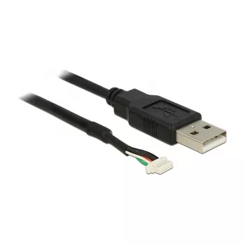 USB Cable DeLOCK 1.5m USB2.0-A/5p Black