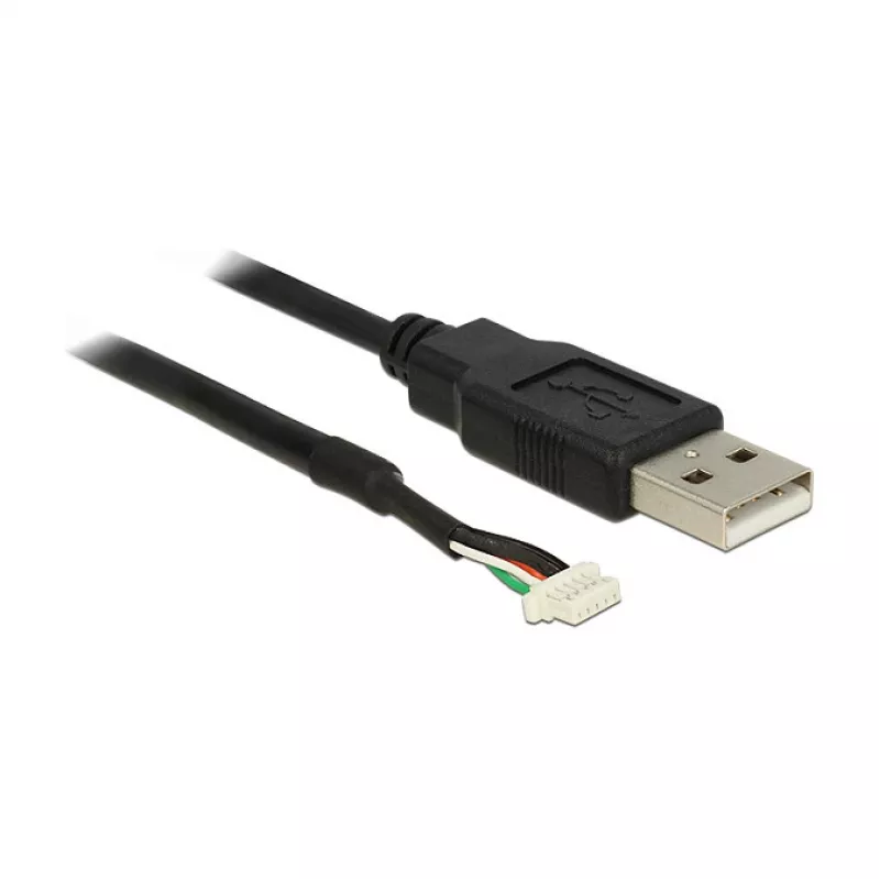 USB Cable DeLOCK 1.5m USB2.0-A/5p Black