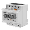 Three-phase electronic energy meter QOLTEC 50900 400V LCD 4P