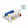 RCA Module DeLOCK Easy 45 3 x RCA Female Port 22.5 x 45 mm