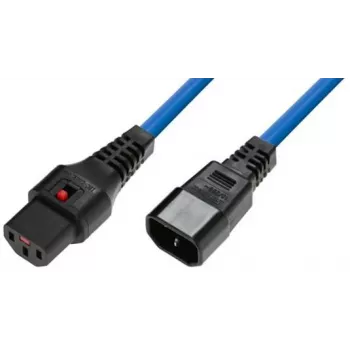 Microconnect MC-C13C14LOCK-1.5MB power cable Blue 1.5 m C13 coupler C14 coupler