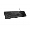 Wired slim multimedia keyboard NATEC HERRING — black, low-profile layout, multimedia keys