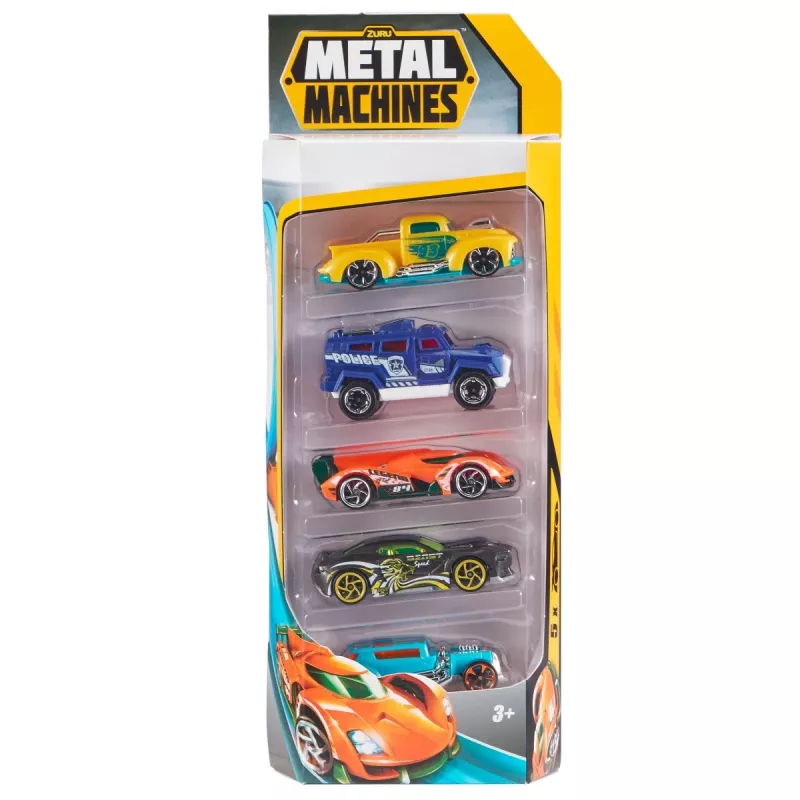 Zuru Metal Machines 5-Pack Die-Cast Cars 1:64, Series 2, Assorted