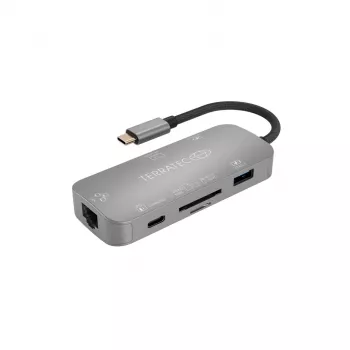 USB Hub Terratec Connect C8 USB 2.0 Type-C Grey