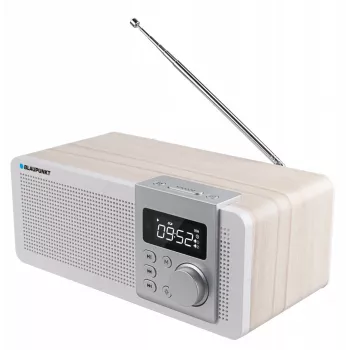 Portable radio BLAUPUNKT PP14BT with Bluetooth, MP3, MicroSD, USB and alarm — 6 W, battery/AC, 230×118×90 mm