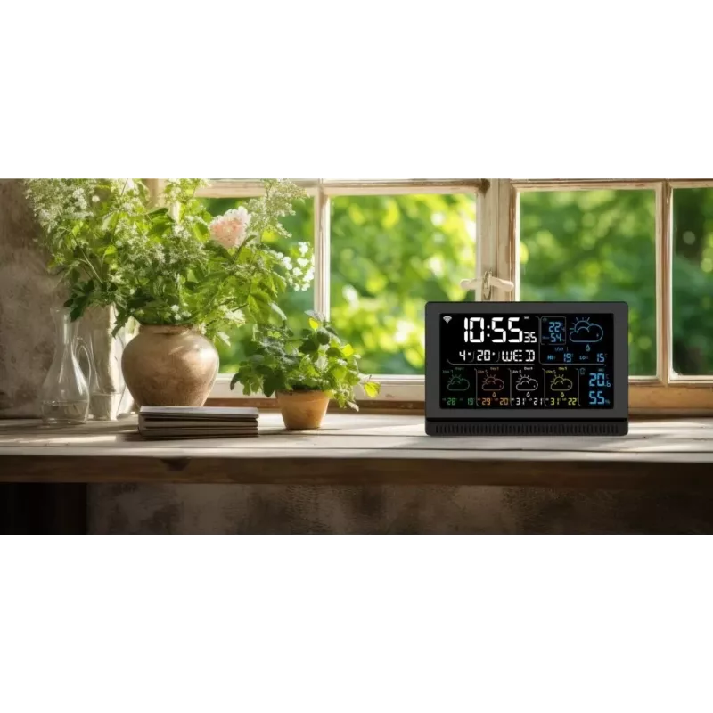 Smart Speaker MANTA MTO200B Windy Black — Bluetooth and Wi‑Fi wireless audio, voice assistant support