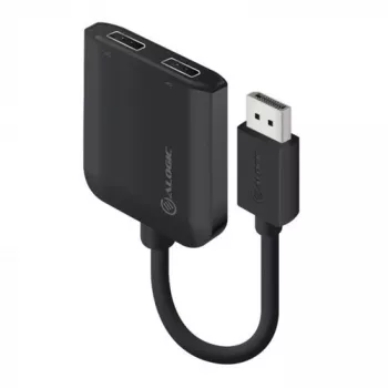 DisplayPort to Dual DisplayPort Adapter ALOGIC 4K 30Hz
