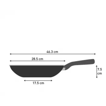 Wok pan Tefal So Light 28 cm — induction, non-stick, lightweight