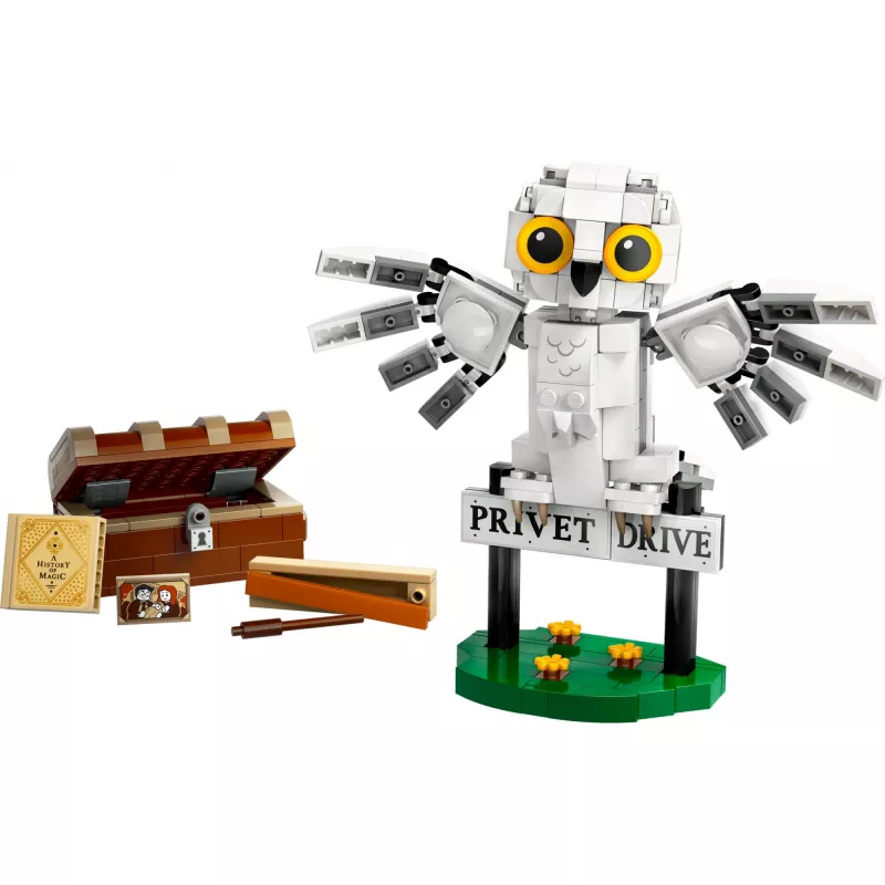 LEGO Harry Potter buildable Hedwig on Privet Drive model 76425 — 337 pieces, 100 mm height, recommended age 7+