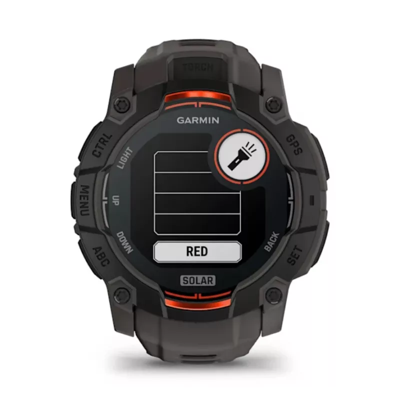Garmin Instinct 3 Solar GPS Smartwatch 1.3 inch MIP 176x176 Touchscreen Black