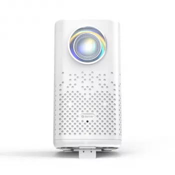 Denver PR-4700 Portable Short-Throw Projector with Battery, 150 ANSI Lumens, LCD