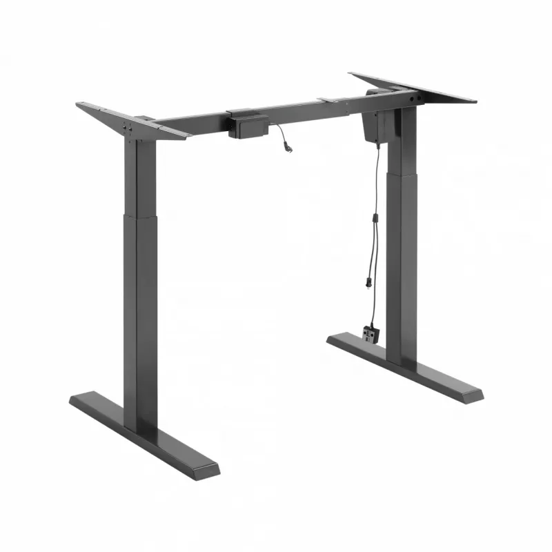 White Shark Dark Force Gaming Desk - Ergonomic Adjustable Height with Cable Management