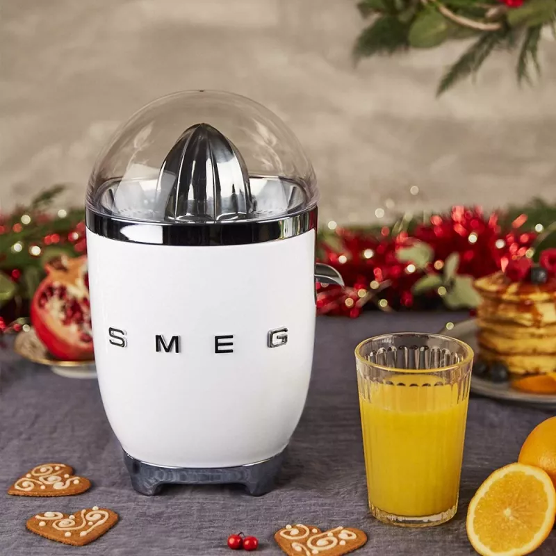 Electric Citrus Press Smeg CJF11WHEU 70 W White Stainless Steel