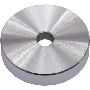 Omnitronic Puck Single Connector — aluminium silver, single-channel audio connector