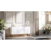 3D chest of drawers PALAZZO BIS 151x40x75 white matt