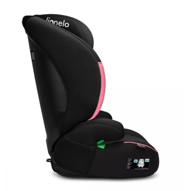 Car seat Lionelo Lars I-Size — Group 2/3 for 100–150 cm, 15–36 kg, Pink