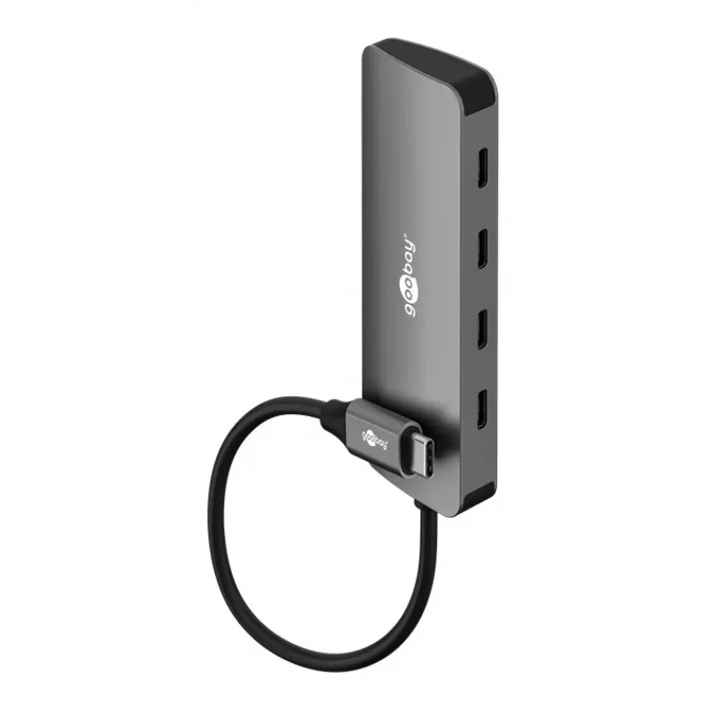 Goobay Slim 4-Port USB-Hub USB-C auf 10 Gbit/s - -Plug> 4x (76565)
