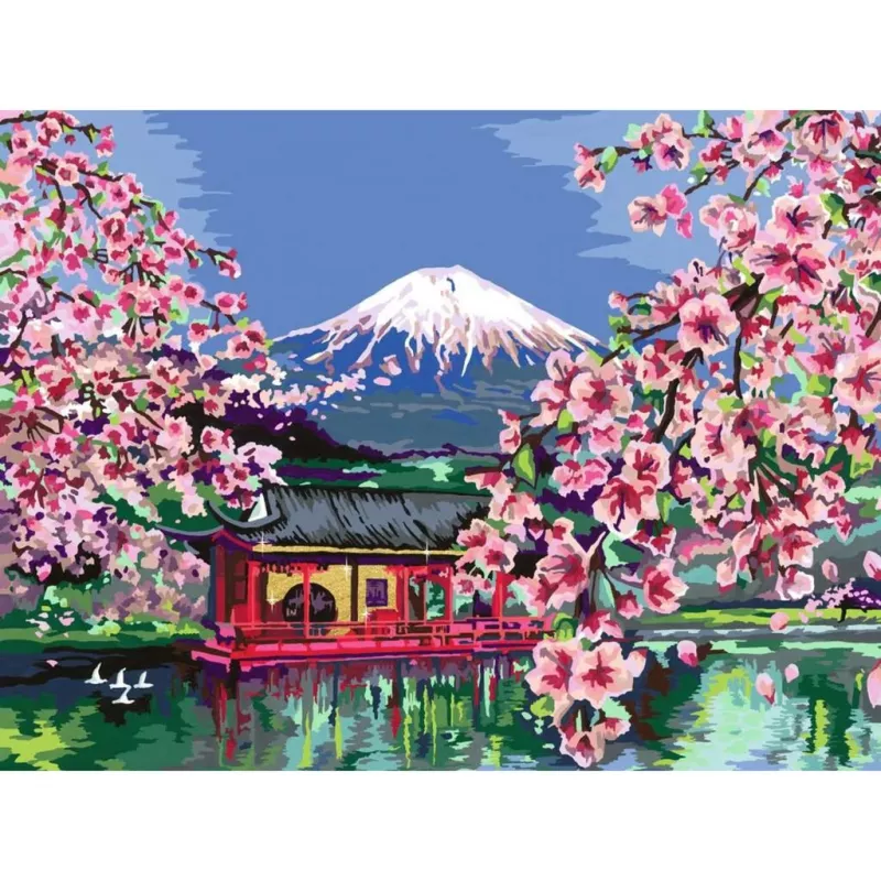 Ravensburger painting kit CreArt Japanese Cherry Blossom 23914 – art set for painting