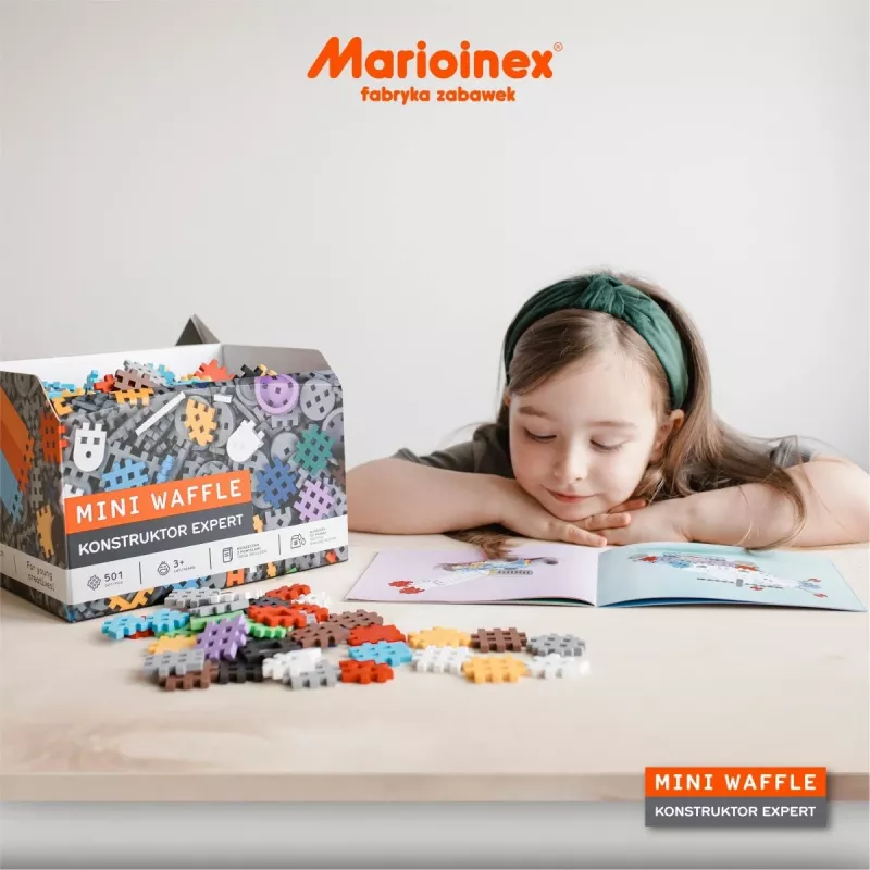 Marioinex Mini Waffle Building Blocks Constructor Expert, 501 pieces