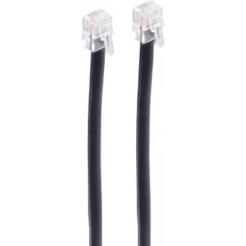 telephone cable ShiverPeaks BS70086-6/6 6 m Black