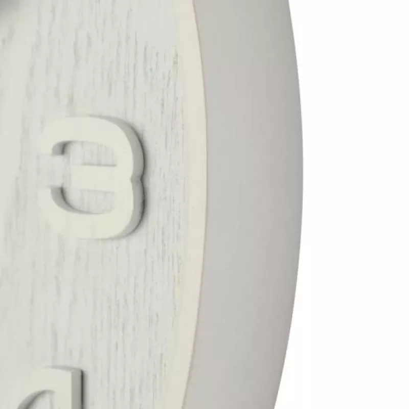 NeXtime 3096WI - Wall - quartz clock - Circle - White - Wood - Wood