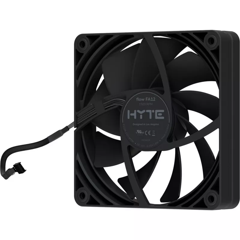 120 mm case fan 4-pack HYTE FA12 black, PWM support, standard 120mm mounting